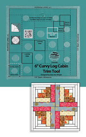 Creative Grids Non-Slip Curvy Log Cabin Trim Tool for 6