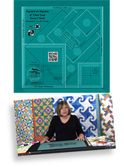 Creative Grids Square on Square 6in Trim Tool By Jean Anne Wright