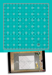 Creative Grids Charming Itty-Bitty Eights Square XL 15in x 15in Quilt Ruler Was 28.95 NOW 15.00