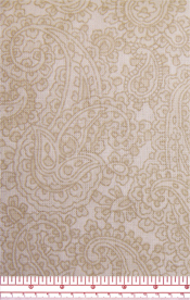 Paisley Cream and Tanby the  metre pieces