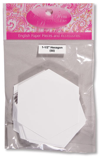 1  in Hexagon papers -50 pieces
