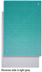 A1 Creative Grids Self-Healing Cutting Mat - one side green & reverse grey (Industrial) Size 35