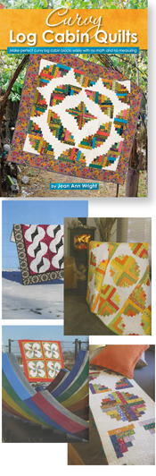 NEW Curvy Log Cabin Quilts By Jean Ann Wright