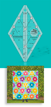 Creative Grids Non-Slip 60 Tiny Diamond Ruler by Krista Moser