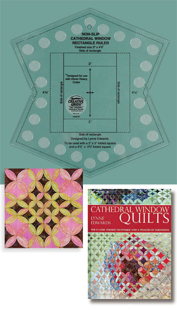 Creative Grids® Non-Slip Cathedral Window Ruler by Lynne Edwards MBE