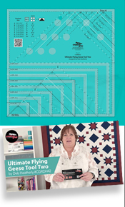 NEW JUST IN - Creative Grids Non-Slip Ultimate Flying Geese Tool Two By Deb Heatherly