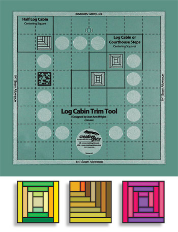 Creative Grids® Non-Slip Log Cabin Trim Tool for 8