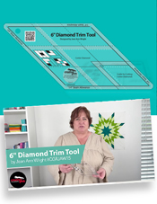 NEW JUST IN - Creative Grids Non-Slip 6'' Diamond Trim Tool by Jean Ann Wright