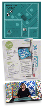 Creative Grids® Square on Square 8in Trim Tool By Jean Ann Wright