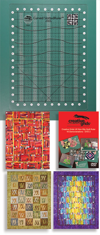 Creative Grids Non-Slip Curves Slotted Ruler by Karla Alexander