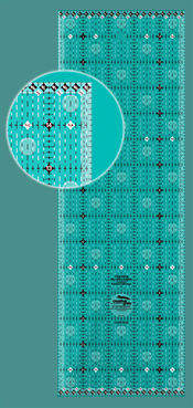 Creative Grids Charming Itty Bitty Eights Quilt Ruler