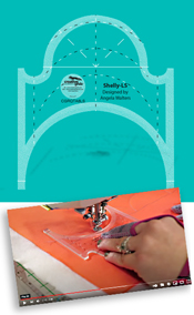 NEW Creative Grids Non-Slip Machine Quilting Tool - Shelly -LS (Low Shank) By Angela Walters