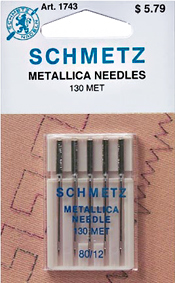 Schmetz Metallic Machine Needles 80/12