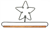 6 Inch Star Quilt Hanger