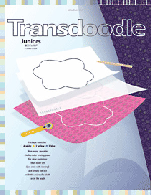 Transdoodle Juniors Chalky - color tracing paper (4 white, 2 yellow and 2 blue) Was £12.95 NOW £6.00