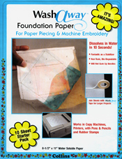Water Soluble Washaway Foundation Paper