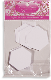 1'' Hexagon Paper pieces (50 pieces) 