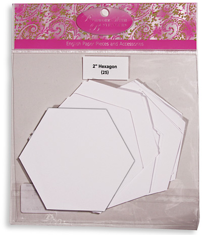 2'' Hexagon Paper pieces (50 pieces)