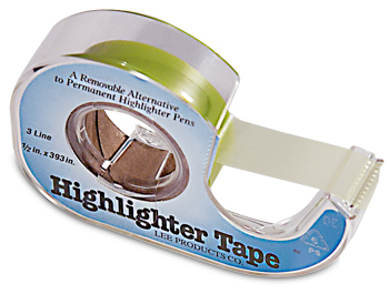 Removable Highlighter Tape ½