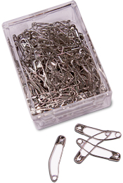 Curved Safety Pins (Value Pack 150 pins) 38mm/Size 2