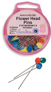 Flower/Flat Head Pins: Nickel - 0.58 x 54mm, 36pcs