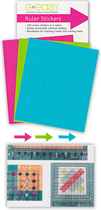 Ruler Stickers (192 Stickers in three colours)