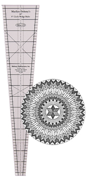 9 Degree Wedge Ruler 18in x 3- ¼ By Marilyn Doheny