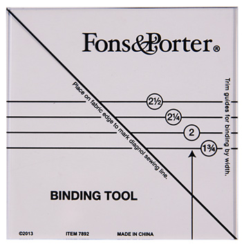 Fons and Porter Binding Tool