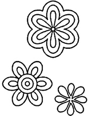 Quilt Stencil Flowers 5