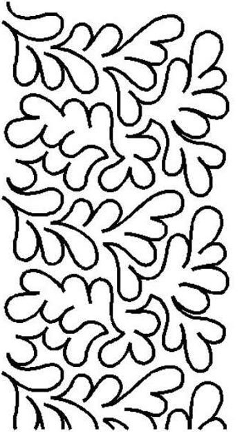Quilt Stencil Small Chaparral Overall 6inch stipple