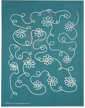 Full Line 8½'' x 11'' Daisy Chain Background Stencil (Made from nylon mesh)