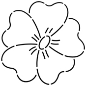 Quilt Stencil Flower 5