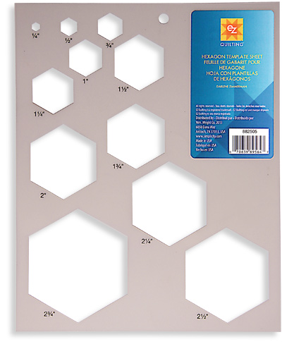 Hexagon Template Sheet