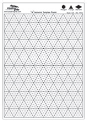 Isometric Template plastic sheets size 8
